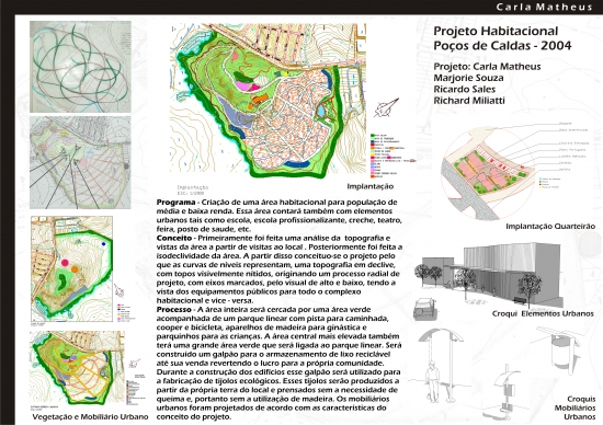 Projeto Habitacional realizado para disciplina de Urbanismo