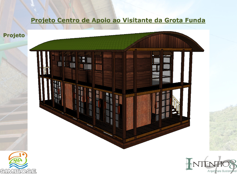 3D - Cobertura vegetada e paredes de terra